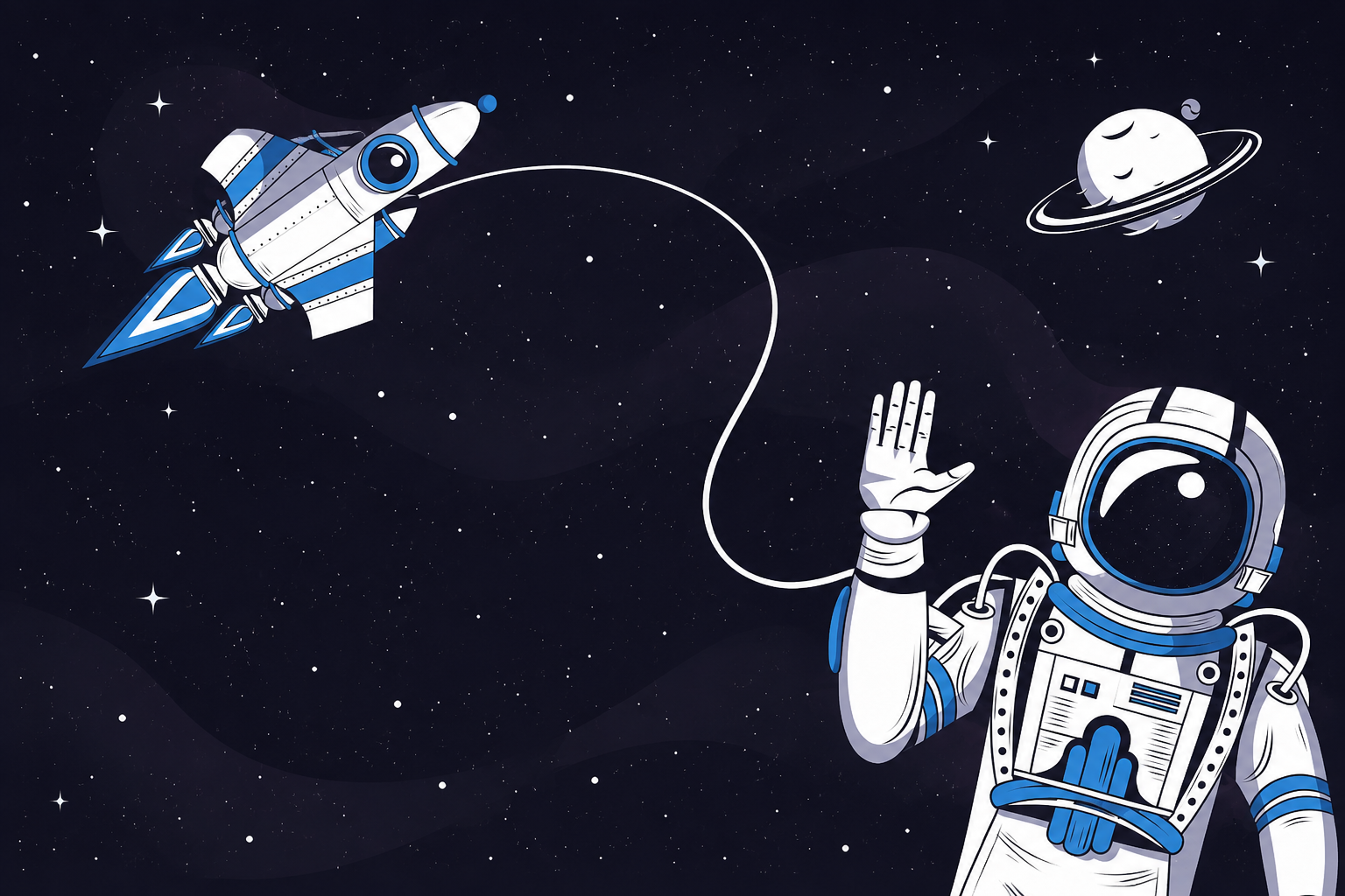 Fototapeta Astronauta i przestrzeń