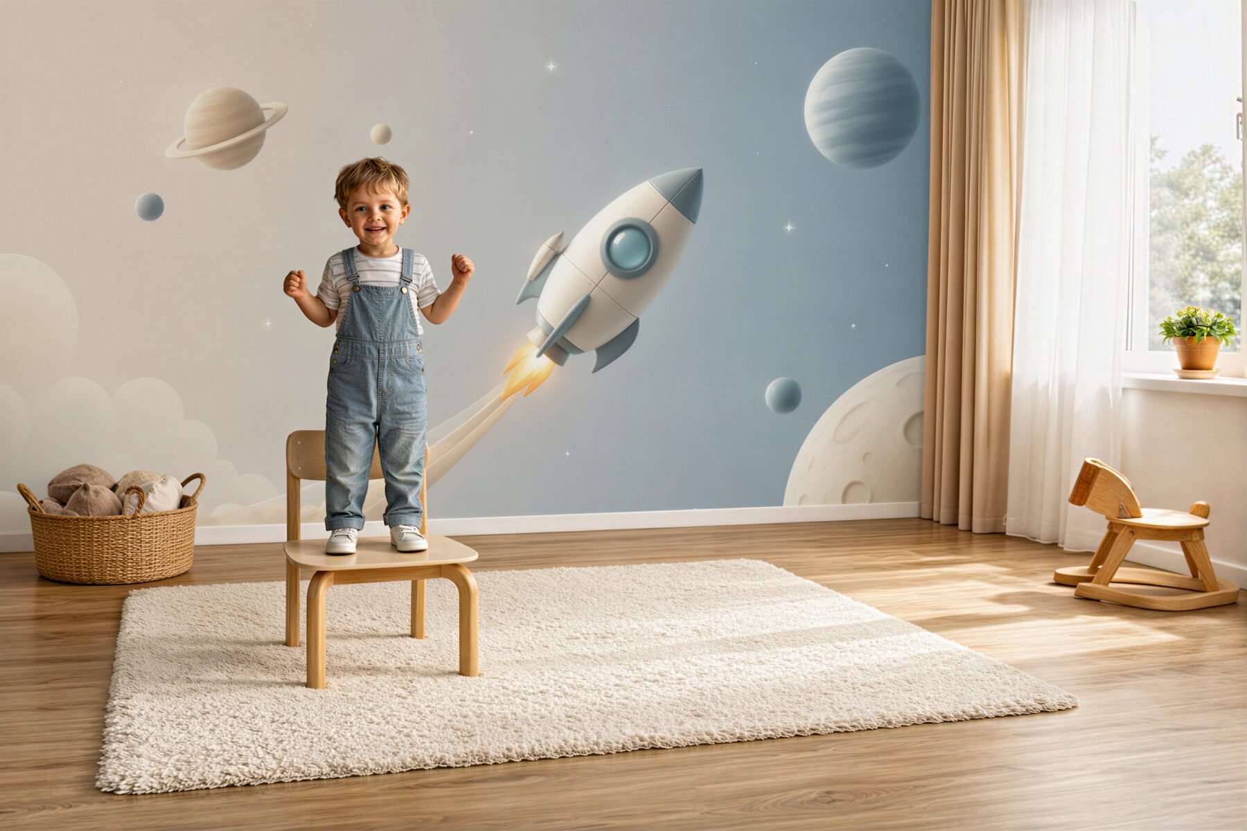 Fototapeta Rakieta leci na planecie?v23